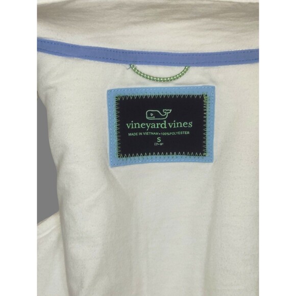 Vineyard Vines Fleece Vest Womens SM Ivory Sherpa Zip Pockets Classic Preppy - Picture 6 of 8